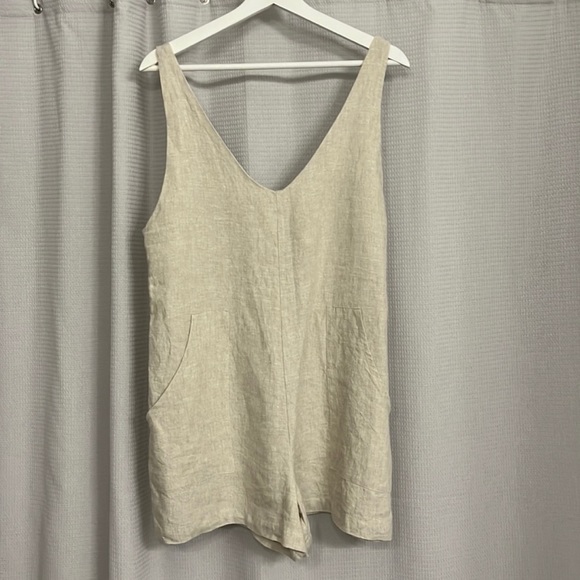 ozma simone romper natural oatmeal size small - Picture 4 of 7